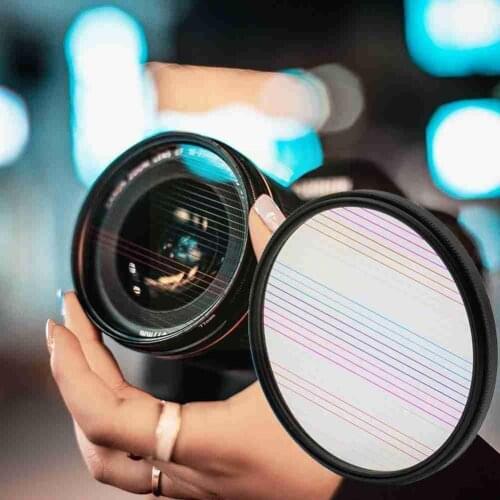 Multicolored Anamorphic 77/82mm Rotating Camera Filter for Canon Movie Special Brushed Nikon Rffects For Len Filter Photogr O1G0