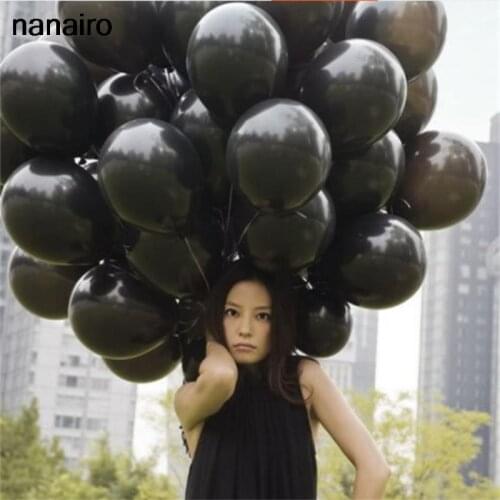 20pcs Cheap Black Latex Balloon Air Balls Inflatable Wedding Party Decoration Birthday Kids Party Float Balloons Classic Toys