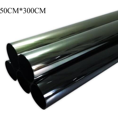 300cmx50cm Car Window Foils Tint Tinting Film Roll Car Auto Home Window Glass Summer Solar UV Protector Sticker Films