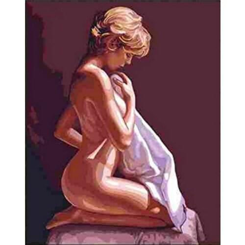 Meditation Love Oil Painting By Numbers Deer 40x50cm Diy Paint By Numbers For Adult Animals Frameless Canvas Painting Unique