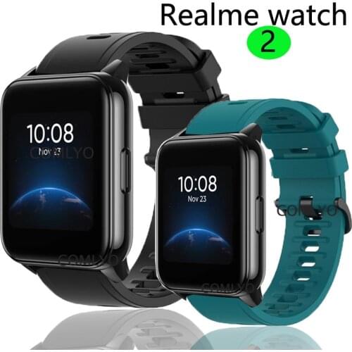 NEW Silicone wrist band for realme watch 2 strap smartwatch Bands wristband belt real me 2 replacement belt