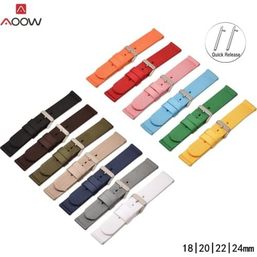Durable Nylon Watch Strap Sport Watch Quick Release Replace Bracelet Band for Samsung Gear S2 S3 Huawei gt Watch Dropshipping