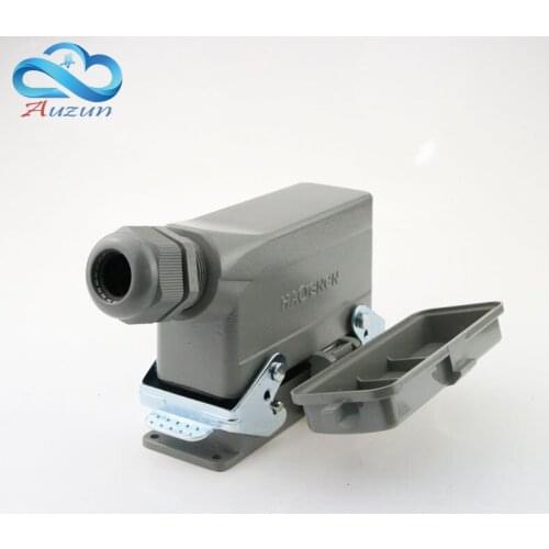 Heavy-duty connector H24B - HE - 024-1 with cover 24 core base line measure double current 16 a voltage 500 v