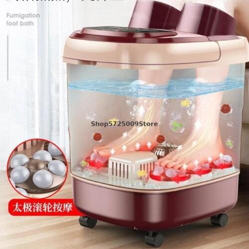 Foot Bath Electric Massage Heating Household Foot Washing Automatic Thermostat Foot Therapy Small Artifact