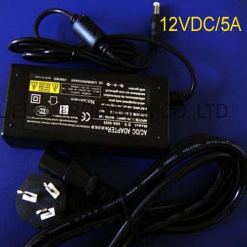 High quality 12V 5A LED Strip Power supply led 12vdc 60W Switching power supply,DC12V led adapter free shipping 2pcs/lot