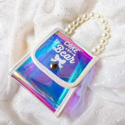 Women Ladies Transparent PVC Handbag Lady Top Handle Casual Tote Portable Shopping Bags Purse Fashionable and distinctive