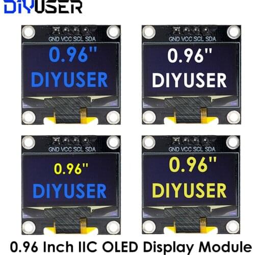0.96 inch oled IIC Serial White OLED Display Module 128X64 I2C SSD1306 12864 LCD Screen Board for Arduino