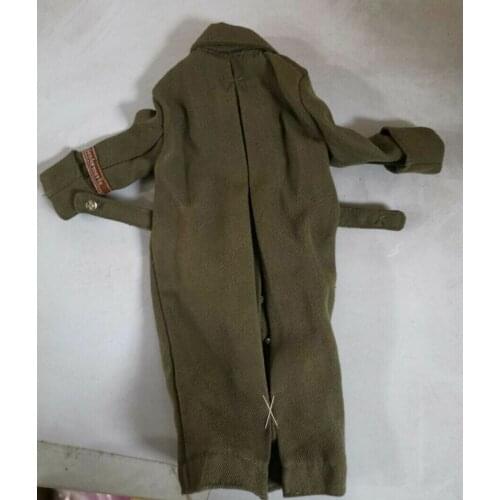 1:6 Scale Male Soldier Military Coat Clothing Double-breasted Windbreaker For 12 Inches Male Body Male Action Figures