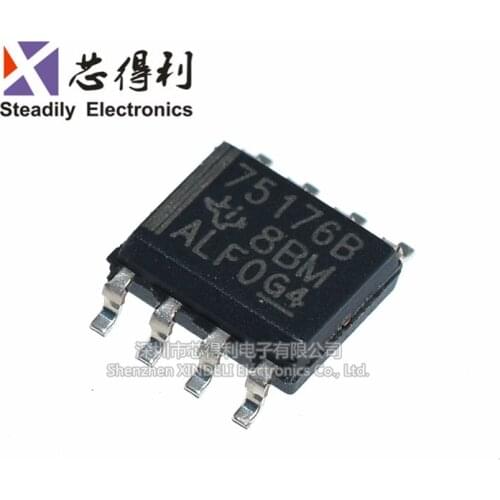 10pcs/lot Sn75176bdr 75176b Sop-8 Original Brand New Differenal Bus Transceiver