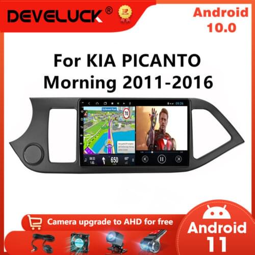 Android 10 Car Radio For KIA PICANTO Morning 2011 - 2016 Multimedia Player Navigaion GPS 2 din Wifi 4G Net Stereo DVD Head unit
