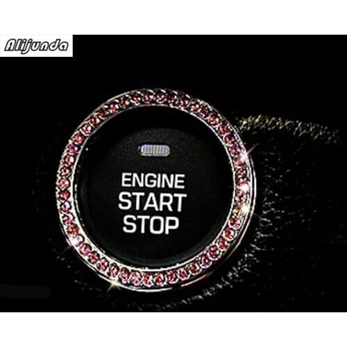 Car styling,Diamond ignition switch cover decoration stickers protection circle For Volvo S40 S60 S80 XC60 XC90 V40 V60 C30 XC7