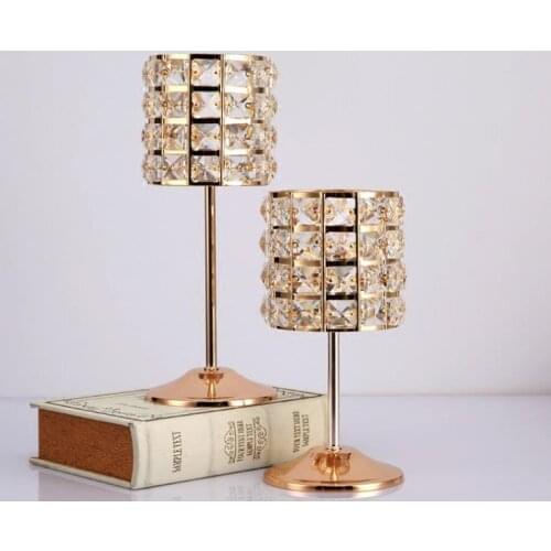 Free shipping Gold Wedding Candlestick Wedding Decoration/Wedding bedside candlestick/Desktop Decoration Candlestick SN3814