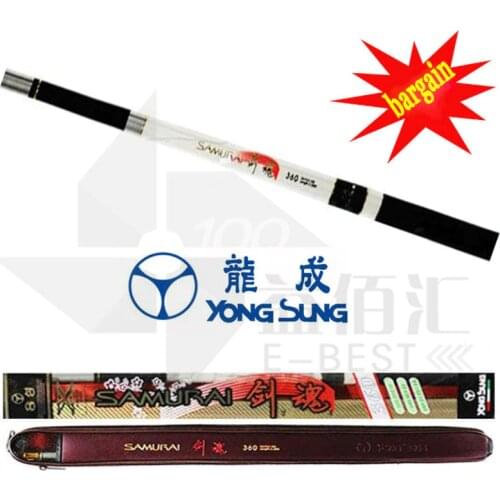Carbon Stream Fishing Rod YONGSUNG SAMURAI Mini Rod Pocket Portable Rod Fishing Tackle Fishing Pole 8 section 3.6m FREE SHIPPING