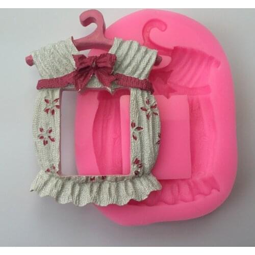 Classical Frame with Lovely Flower Border Decorations and Cake Chocolate Mold for The Kitchen Baking Sugarcraft Tool Moulds PRZY