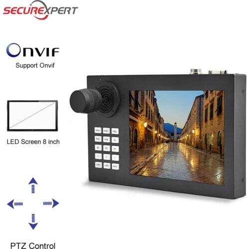 Keyboard Joystick Controller Onvif CCTV IP camera PTZ Monitor Joystick 8 Inch HD LCD Screen RS485 Zoom ptz controller Keyboard