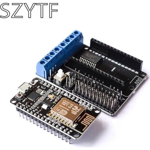 L293D Motor Shield Board Wireless Wifi Esp8266 Esp-12E Node MCU Development Kit NodeMCU Rc Toy Remote Control IoT Smart Car