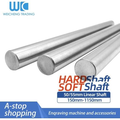 Linear Optical Axis Chrome-Plated Shaft Hard Shaft Soft Shaft Piston Rod Linear Guide Rod Diameter 50/55/60mm Length 150-1150mm