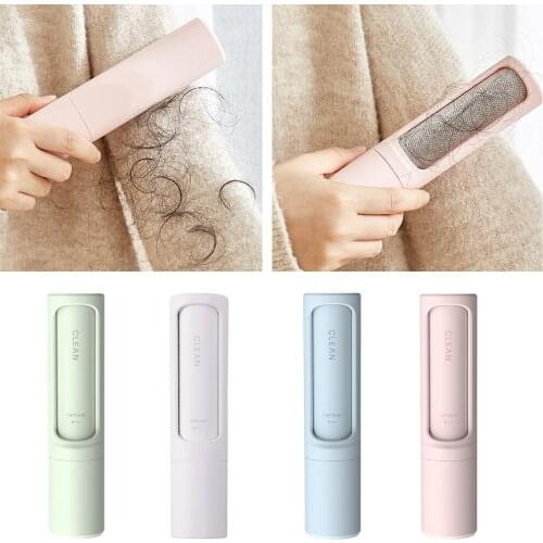 Clothes Lint Remover Sweater Pet Hair Brush Roller Anti-Static Hairball Dust Cleaning Brush Plastic Portable Reusable