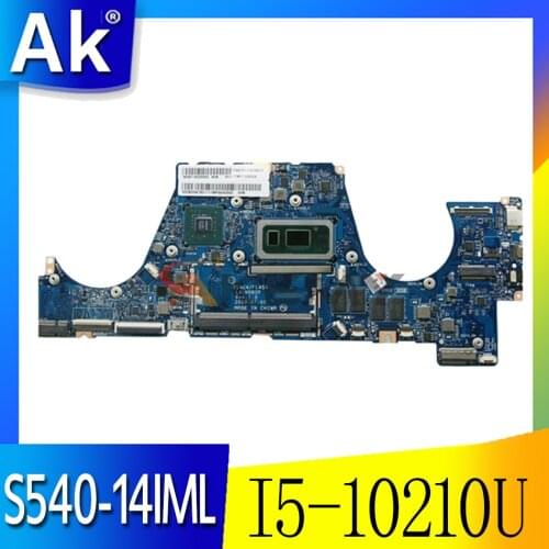 Mainboard For Lenovo ideapad S540-14IML Laptop motherboard LA-H082P motherboard with CPU I5 10210U 4G GPU MX250 100% test