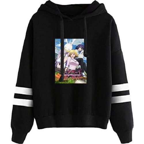Kawaii Anime Peach Boy Riverside Hoodies Clothes Women Pullover Streetwear Harajuku Sweatshirts Tracksuit Girl Long Sleeve
