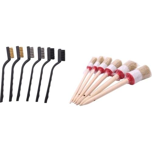 Detailing Brush Set, 12 Packs Master Detailing Brush for Cleaning Wheels, Air Vent, Engines, Interior, Exterior, Trim, Leather