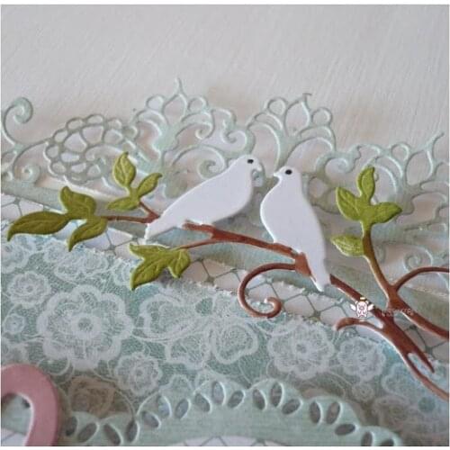 New Twig bird decoration metal Cutting Dies Stencils DIY Scrapbooking Paper/photo Cards Embossing Dies