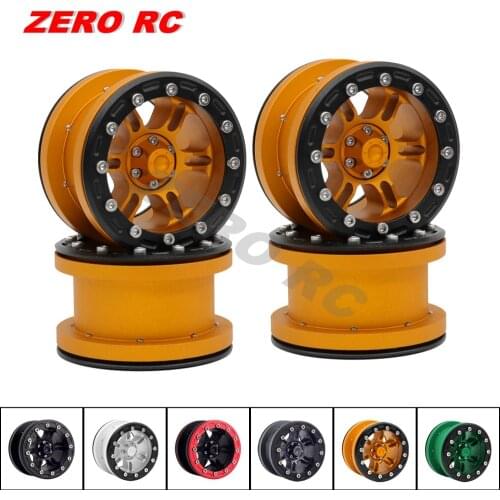 RC 1/10 CAR AXIAL WRAITH RR10 TRX4 TRX-6 JEEP SCX10 2.2 Inch Beadlock Wheels Rims (4) FULL METAL FOR AX10 SCX10-III CAPRA
