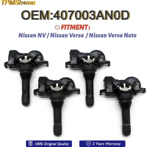 TPMS Sensor 40700-3AN0D Tire Pressure Monitoring System 315MHz For Nissan Versa Note Sentra NV 407003AN0D TyreAirMonitorSensor