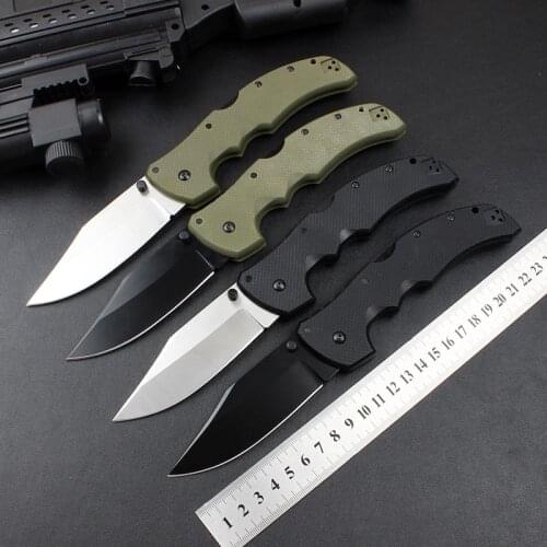 High Quality Cold Finish Steel Recon 1 Sharp Blade Folding Knife G10 Handle Hunting Camping Survival Outdoor EDC Tactical Tool