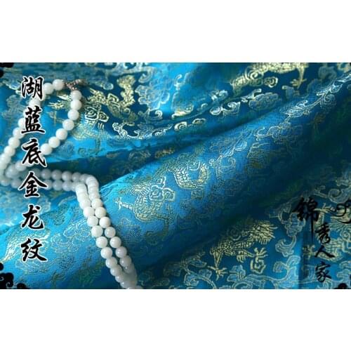 015 DIY Garment Sewing Supplies & Fabrics Brocade and Satin Fabric Dragon Series ofTang Qipao Silk and Satin Fabrics