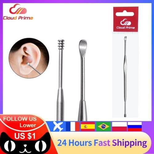 1PCS Ear Wax Pickers Stainless Steel Ear Picks Wax Removal Curette Remover Cleaner Ear Care Tool Ear Pick Beauty Tools