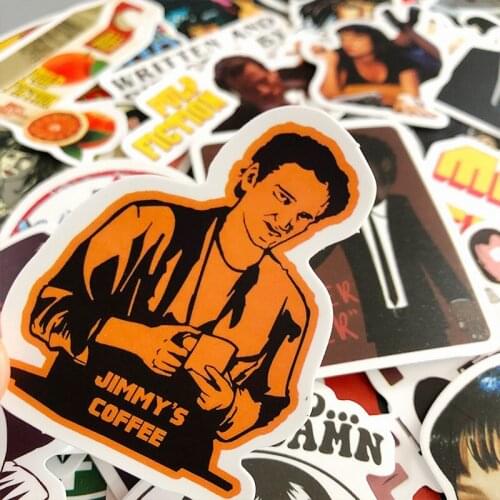 10/50PCS Pulp Fiction Tv Show Trolley Case Funny Sticker Toy Graffiti Phone Case Car Bicycle Adult Cartoon Laptop Water Cup