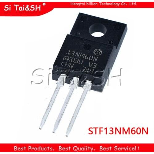 10PCS free shipping STF13NM60N 13NM60N 13NM60 MOSFET N-CH 600V 13A TO-220F