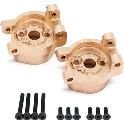 2pcs/set Brass Counterweight Rear Axle C Seat DIY Parts for TRX-4 TRX-6 RC Car Replacement Accessories