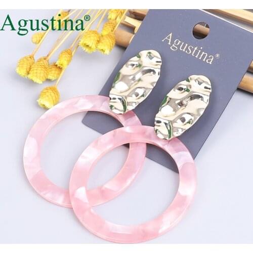 BLUE BEANS 2020 Pink Earrings Fashion Jewelry Drop Earrings Women Big Earrings Bohemia Girls Dangle Minimalist Earring Cute cc