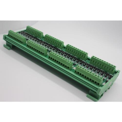 32 channels NPN/PNP Amplifier Isolation Board for Mitsibushi Siemens PLC, NPN or PNP, 10KHz 3A for I/O Solenoid Drive, Din Rail