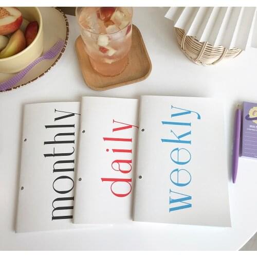 44Page Daily Plan Weekly Plan Monthly Notebook Learning Planner Learning Supplies Notebook Gifts for Children