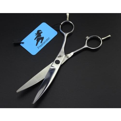 6inch Japan 440C professional high quality hairdressing Willow Curved scissors salon hair cutting thinning scissors