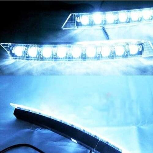 9 LED Car Daytime Running Light DRL Waterproof Daylight DC 12V FOR AUDI A6 Q5 Q7 2005-2008