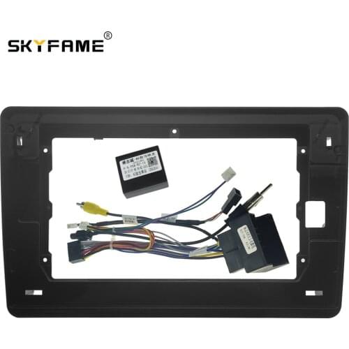SKYFAME Car Frame Cable Canbus For CITROEN C4L 2019 Android Big Screen Dask Kit Fascia Frame