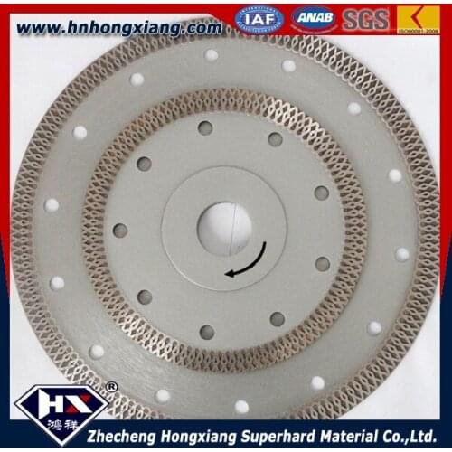 5 Pack 4.5" Diamond Saw Blade Continuous Rim for Cutting Tile, Stone,Porcelain Made in China