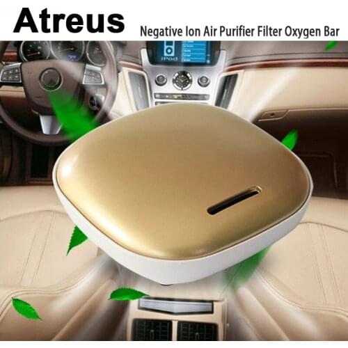 Atreus Car Negative Ion Air Purifier Oxygen Bar Deodorizer For Mitsubishi ASX Suzuki Subaru Acura Jeep Fiat 500 Hyundai Solaris