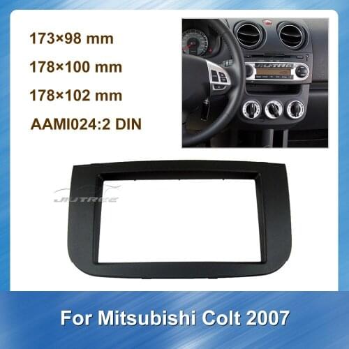 Car Radio Fascia Audio Frame For Mitsubishi Colt 2007 Car GPS panel Dash board CD Trim Installlation Kit DVD Fitting Adaptor