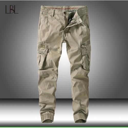 Military Tactical Pants Men Multi-pocket Washed Overall Cotton Cargo Pants Man Hiking Trekking Jogger Casual Trousers Sweatpants