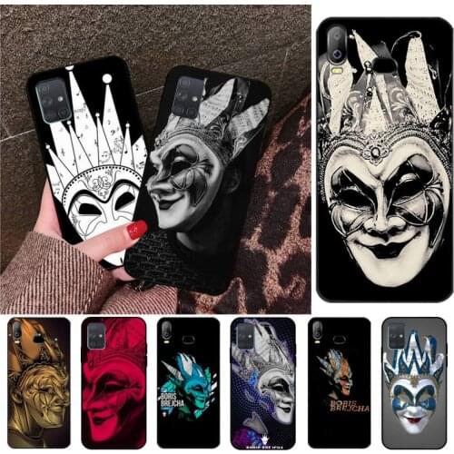 YJZFDYRM DJ Boris Brejcha Soft Rubber Phone Cover For Samsung Galaxy A01 A11 A31 A81 A10 A20 A30 A40 A50 A70 A80 A71 A91 A51