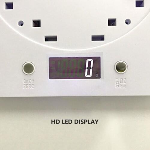 Digital Scale Jewelry Cooking Tool White Plastic Practical Mini Scale Portable With Tray Weighing Tool Bar Kitchen Scale