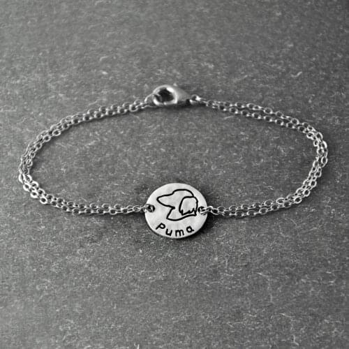 Dachshund bracelet, Personalized Dog Bracelet ,alloy Dog Pendant, Personalized Pets name, Dog Lover Gift, dog bracelet