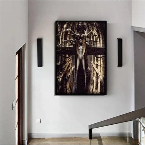 Rudolf Gigers "Gigers Book of the Necronomicon" Art prints and posters printed on canvas for home living room decoration