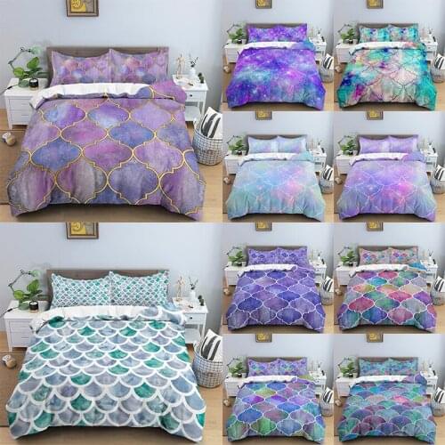 Geometry Printing Bedding Set Soft Duvet Cover With Pillowcase Quilt Cover Queen King Size Bedclothes Comforter Cover