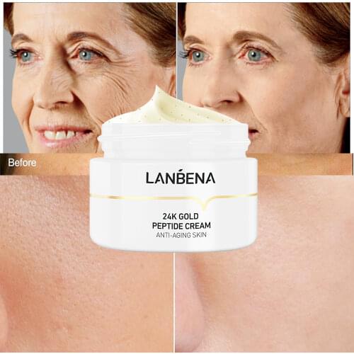 LANBENA Peptide Wrinkle Facial Cream Whitening Anti Aging Fine Lines Increases Elasticity Firming Moisturize Cream Skin Care